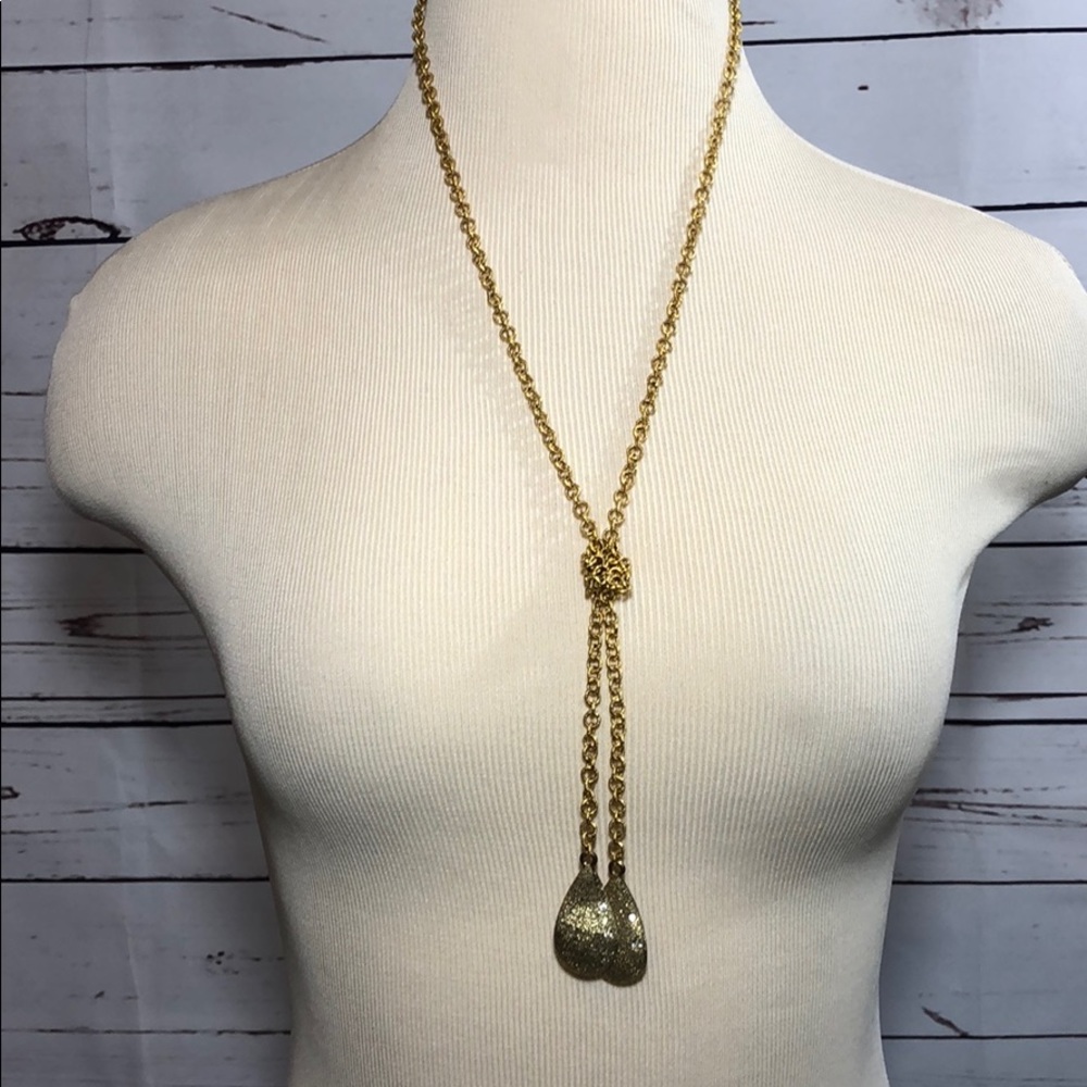 Vintage weighted end necklace